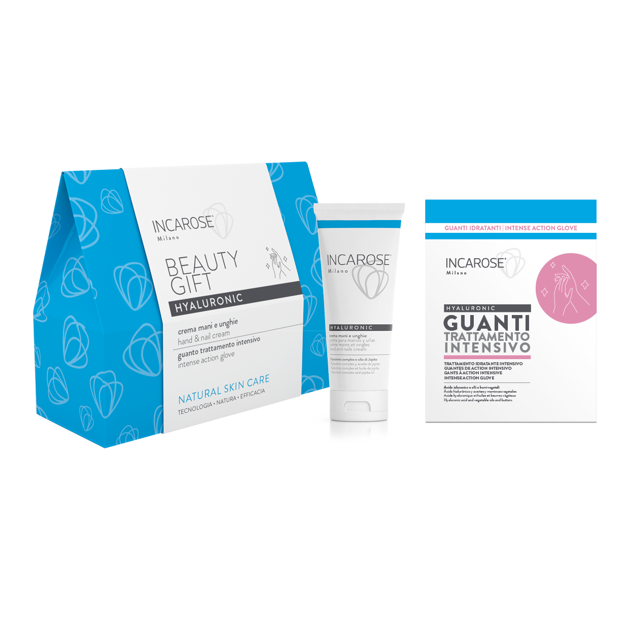 HYALURONIC BEAUTY GIFT MANI: Crema mani e unghie + 2 guanti idratanti