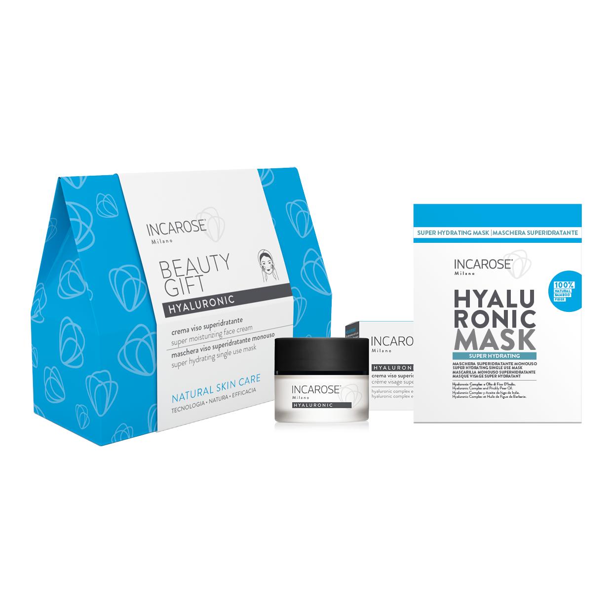 HYALURONIC BEAUTY GIFT IDRATAZIONE: Crema viso superidratante e Maschera Antietà